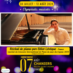 Eurochestries : récital de piano @ Eglise de Chaniers