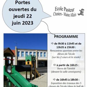 Portes ouvertes à l'école Pasteur @ Ecole Pasteur