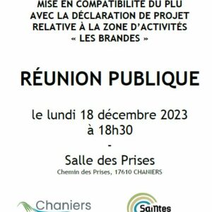 Réunion publique zone d’activités « Les Brandes » @ Salle des Prises